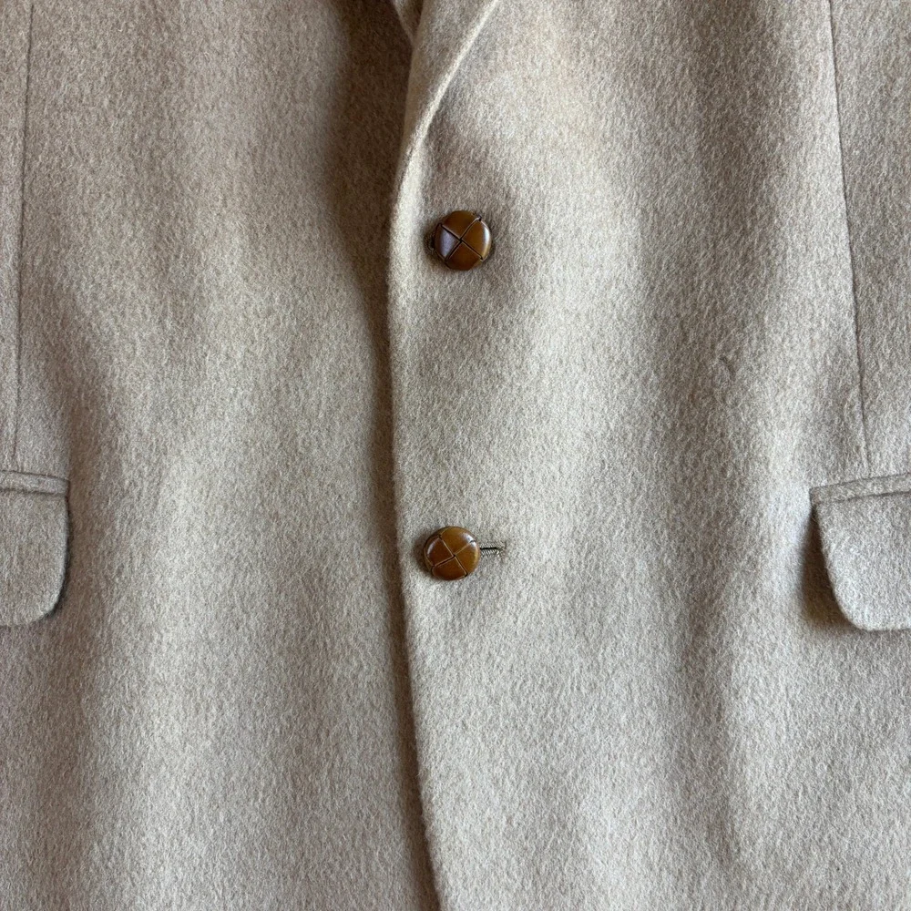 Tailors Row Deansgate Mens 46R 100% Camel Hair Wool Blazer Sport Coat Tan Camel